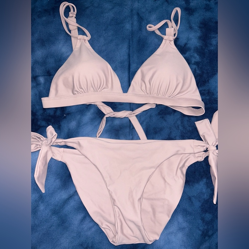 Taupe/Grey Bikini Set